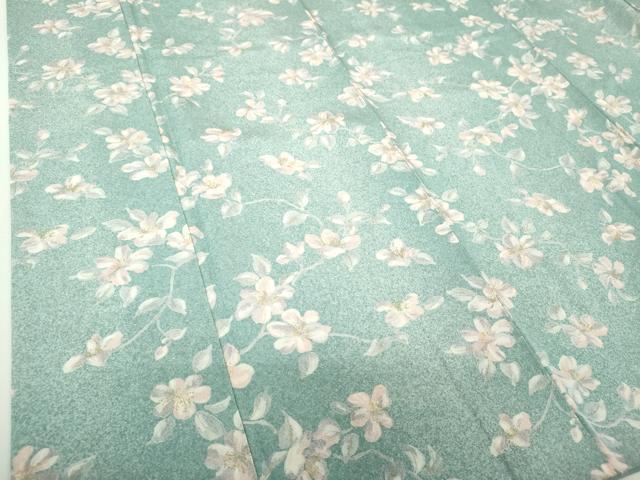 平和屋着物●上質な小紋　枝花文　金彩　正絹　逸品　DABH9099ps