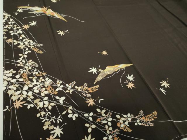 平和屋着物●訪問着　刺繍　花笠　金彩　正絹　逸品　未使用　DABH9101ps