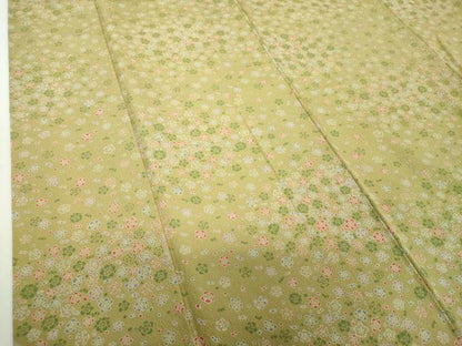 平和屋着物●上質な小紋　舞花文　正絹　逸品　DABH9102ps
