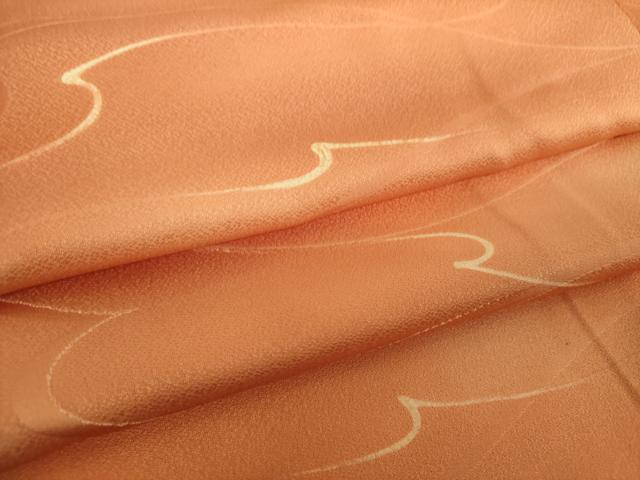 平和屋着物●上質な小紋　地紋起こし　霞文　暈し染め　正絹　逸品　DABH9109ps
