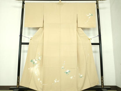 平和屋着物●訪問着　友禅　作家物　枝花文　暈し染め　さが美扱い　正絹　逸品　DABH9115ps