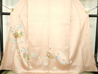 平和屋着物●訪問着　作家物　地紙花文　金銀彩　さが美扱い　正絹　逸品　DABH9123ps