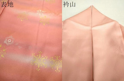平和屋着物●人間国宝　福田喜三郎　訪問着　雪華文　暈し染め　金銀彩　正絹　逸品　DABH9130ps