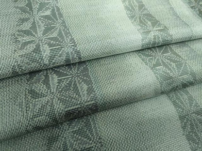 平和屋着物●上質な紬　麻の葉間道　正絹　逸品　DABH9141ps