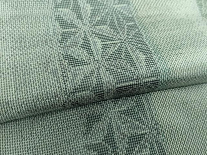 平和屋着物●上質な紬　麻の葉間道　正絹　逸品　DABH9141ps