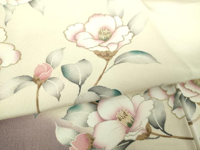 平和屋着物●訪問着　枝花文　暈し染め　金彩　正絹　逸品　DABH9144ps