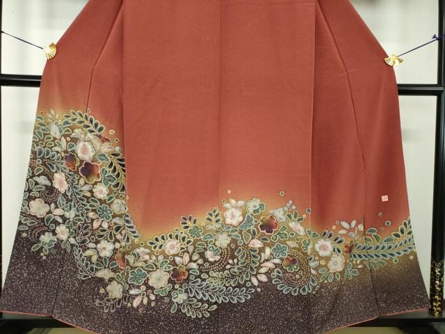 平和屋着物●訪問着　作家物　絞り　辻が花　暈し染め　正絹　逸品　DABH9145ps