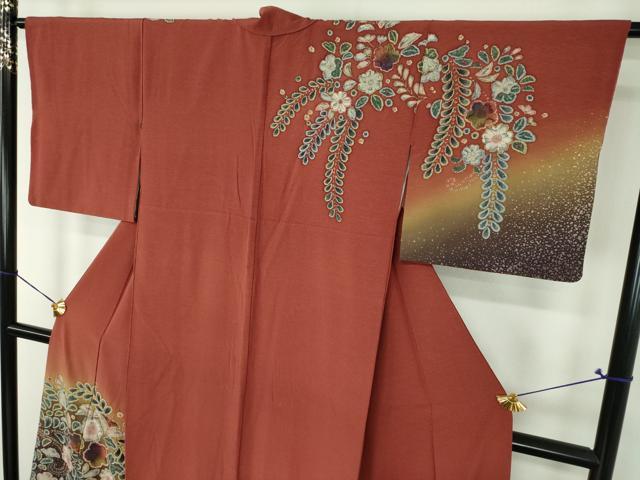 平和屋着物●訪問着　作家物　絞り　辻が花　暈し染め　正絹　逸品　DABH9145ps