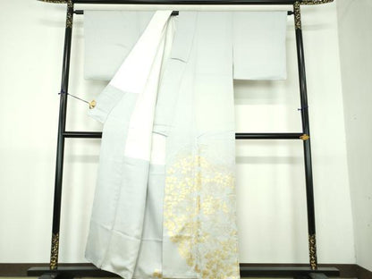 平和屋着物●金彩友禅　卓越技能者・名工・和田光正　訪問着　萩文　金銀彩　正絹　逸品　DABH9146ps