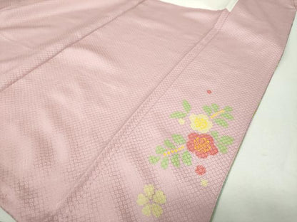 平和屋着物●訪問着　作家物　舞桜　舞梅　金彩　正絹　逸品　DABH9153ps