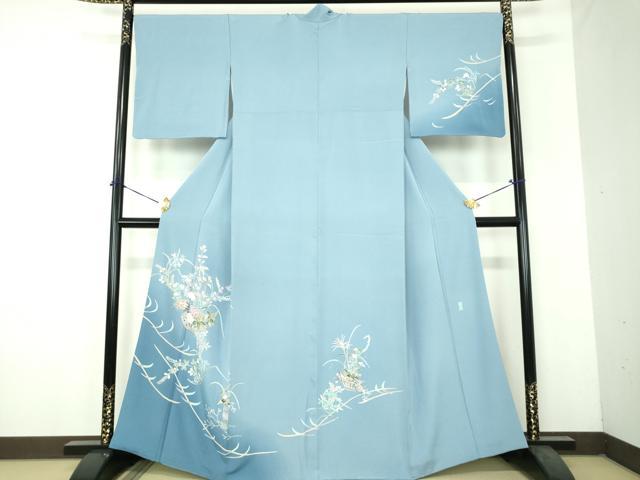 平和屋着物●本加賀友禅作家　岡本幸治　訪問着　飾花文　暈し染め　正絹　逸品　DABH9161ps