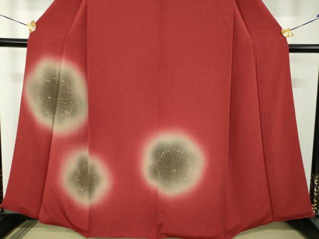 平和屋着物●訪問着　舞梅　鬼しぼ縮緬　暈し染め　金彩　正絹　逸品　DABH9168ps