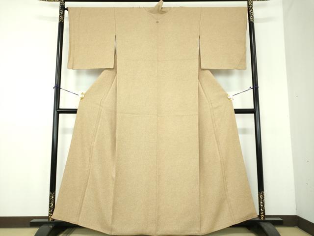 平和屋着物●日本画家　霜鳥忍の世界　彩天目織　お召　霞文　正絹　逸品　DABH9170ps