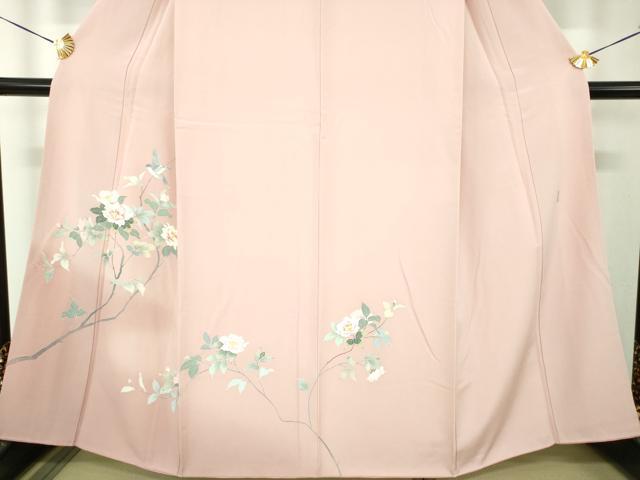 平和屋着物●訪問着　友禅　作家物　花鳥文　暈し染め　正絹　逸品　DABH9190ps