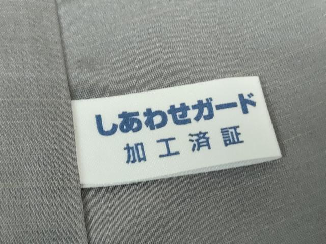平和屋着物●訪問着　お召地　孔雀更紗花文　正絹　逸品　DABH9191ps