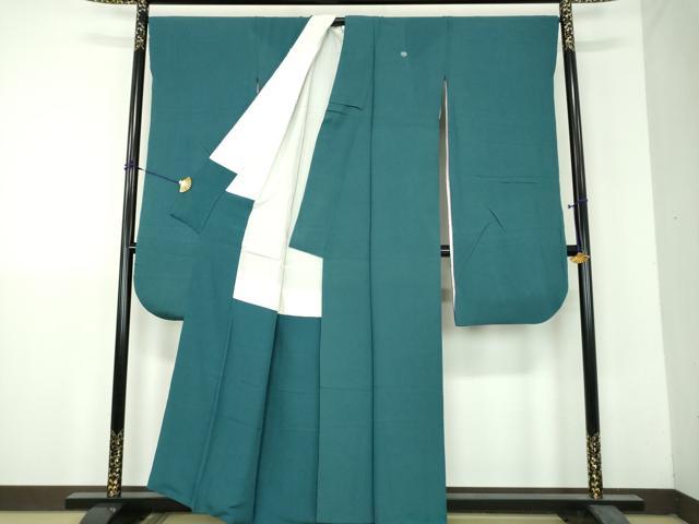 平和屋着物●豪華振袖　色無地　御召茶色　正絹　逸品　DABH9201ps