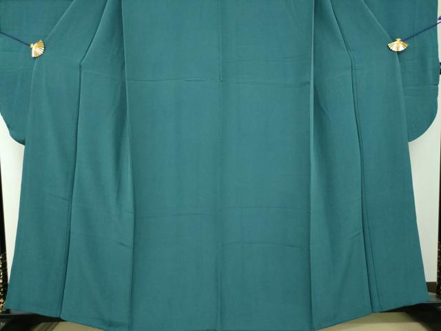 平和屋着物●豪華振袖　色無地　御召茶色　正絹　逸品　DABH9201ps