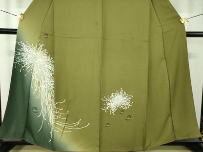 平和屋着物●訪問着　水滴　乱菊　暈し染め　金彩　正絹　逸品　DABH9202ps