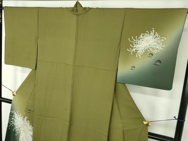 平和屋着物●訪問着　水滴　乱菊　暈し染め　金彩　正絹　逸品　DABH9202ps
