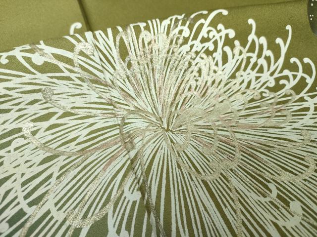 平和屋着物●訪問着　水滴　乱菊　暈し染め　金彩　正絹　逸品　DABH9202ps