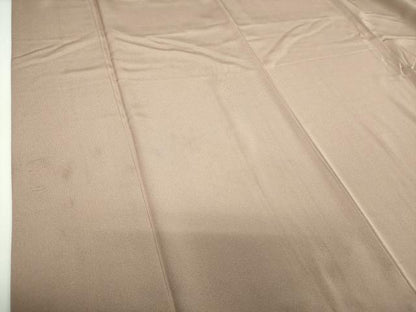 平和屋着物●江戸小紋　万筋　赤白橡色×鶸茶色　正絹　逸品　DABH9214ps