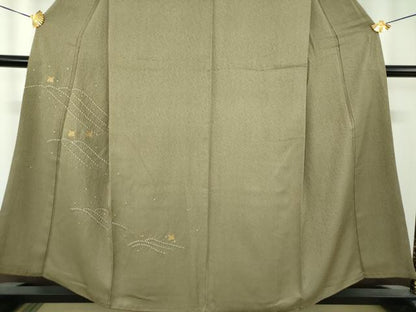 平和屋着物●訪問着　流水千鳥　金彩　正絹　逸品　DABH9215ps