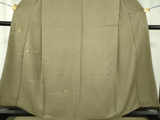 平和屋着物●訪問着　流水千鳥　金彩　正絹　逸品　DABH9215ps