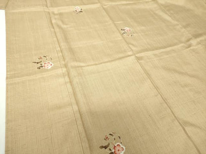 平和屋着物●上質な紬　絞り　花丸文　正絹　逸品　DABH9235ps