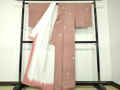 平和屋着物●上質な紬　絞り　辻が花　正絹　逸品　DABH9244ps