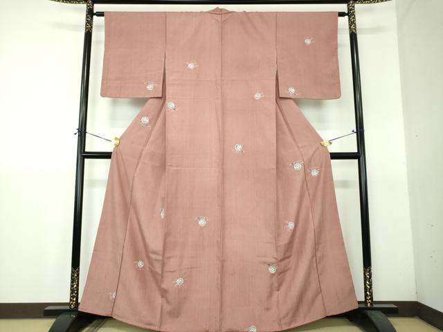 平和屋着物●上質な紬　絞り　辻が花　正絹　逸品　DABH9244ps