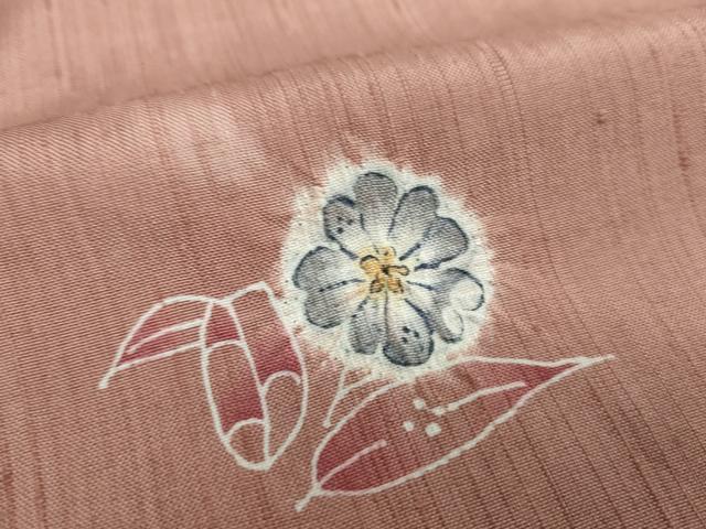 平和屋着物●上質な紬　絞り　辻が花　正絹　逸品　DABH9244ps
