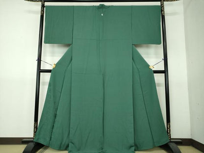 平和屋着物●豪華色留袖　遠州七宝地紋　鉄色　正絹　逸品　DABH9245ps
