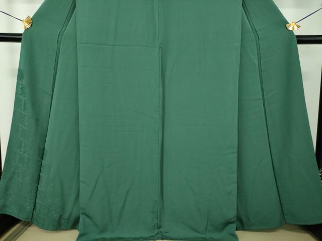 平和屋着物●豪華色留袖　遠州七宝地紋　鉄色　正絹　逸品　DABH9245ps