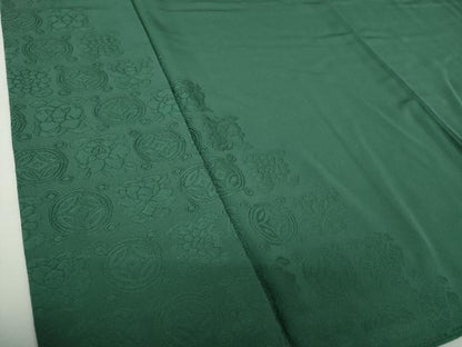 平和屋着物●豪華色留袖　遠州七宝地紋　鉄色　正絹　逸品　DABH9245ps