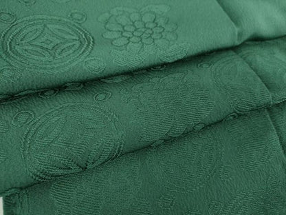平和屋着物●豪華色留袖　遠州七宝地紋　鉄色　正絹　逸品　DABH9245ps