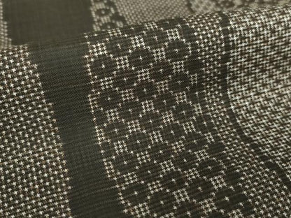 平和屋着物●本場大島紬　7マルキ　立涌花文　正絹　逸品　DABH9247ps