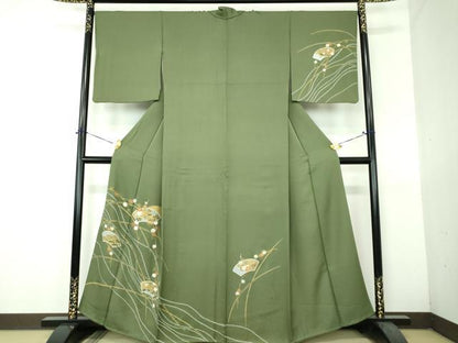 平和屋着物●訪問着　地紙宝尽くし花文　金彩　正絹　逸品　DABH9248ps