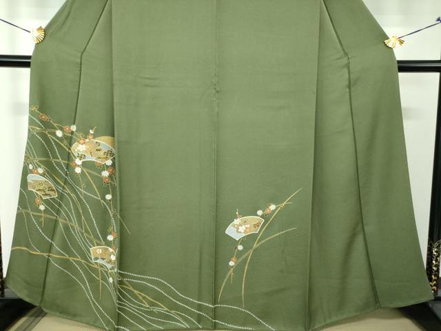 平和屋着物●訪問着　地紙宝尽くし花文　金彩　正絹　逸品　DABH9248ps