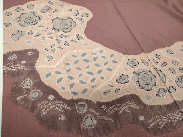 平和屋着物●訪問着　絞り　辻が花　正絹　逸品　DABH9257ps