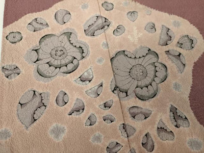 平和屋着物●訪問着　絞り　辻が花　正絹　逸品　DABH9257ps