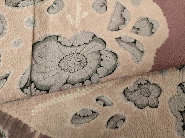 平和屋着物●訪問着　絞り　辻が花　正絹　逸品　DABH9257ps