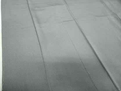 平和屋着物●上質な色無地　鼠色　正絹　逸品　未使用　DABH9264ps