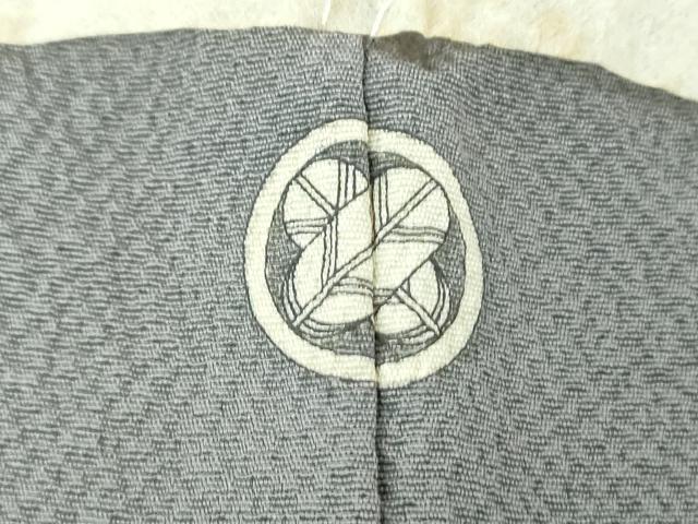 平和屋着物●上質な色無地　鼠色　正絹　逸品　未使用　DABH9264ps