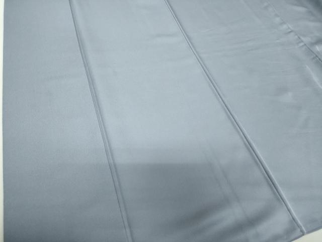 平和屋着物●上質な色無地　作家物　霞地紋　灰青色　正絹　逸品　DABH9273ps