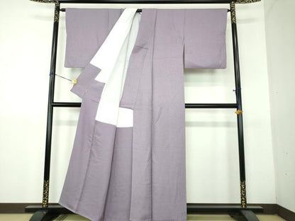 平和屋着物●上質な色無地　霞地紋　薄色　ますいわ屋扱い　正絹　逸品　DABH9274ps