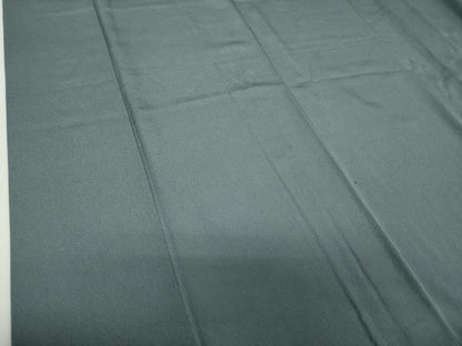 平和屋着物●上質な色無地　横縞地紋　鉄御納戸色　鈴乃屋扱い　正絹　逸品　DABH9276ps