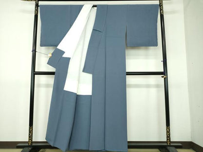 平和屋着物●上質な色無地　薄花色　正絹　逸品　DABH9285ps
