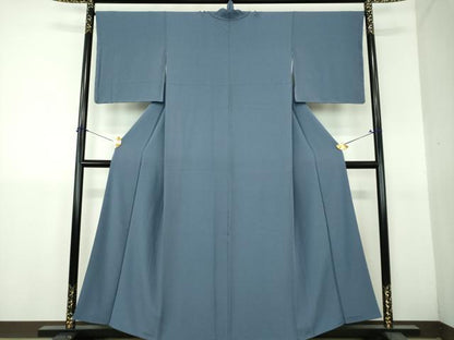 平和屋着物●上質な色無地　薄花色　正絹　逸品　DABH9285ps