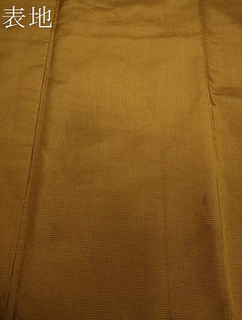 平和屋着物●上質な紬　格子　正絹　逸品　DABH9295ps