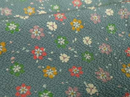 平和屋着物●上質な小紋　舞花文　正絹　逸品　未使用　DABH9297ps